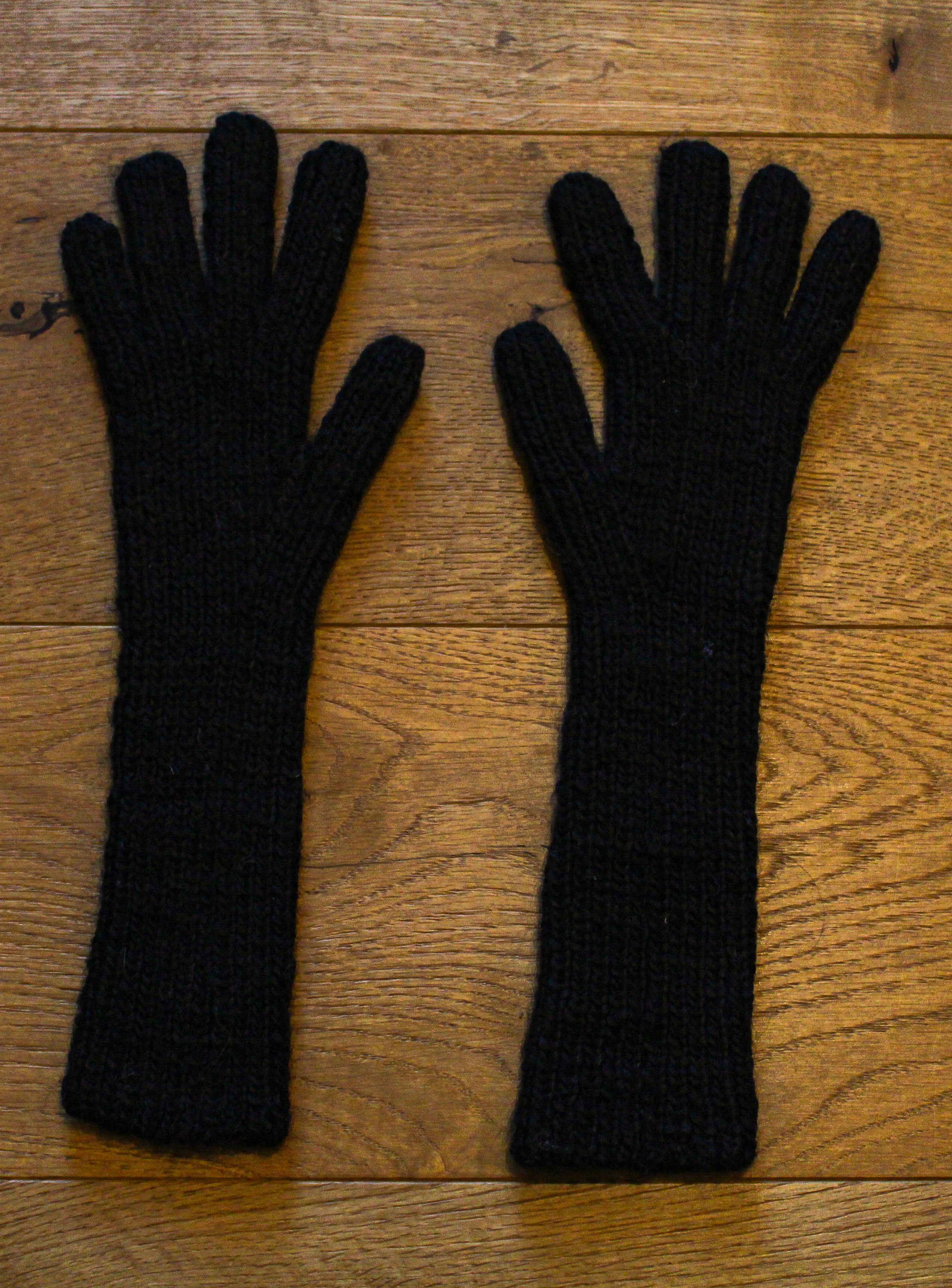 Hand-knit Gloves - long