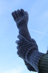 Hand-knit Gloves - long