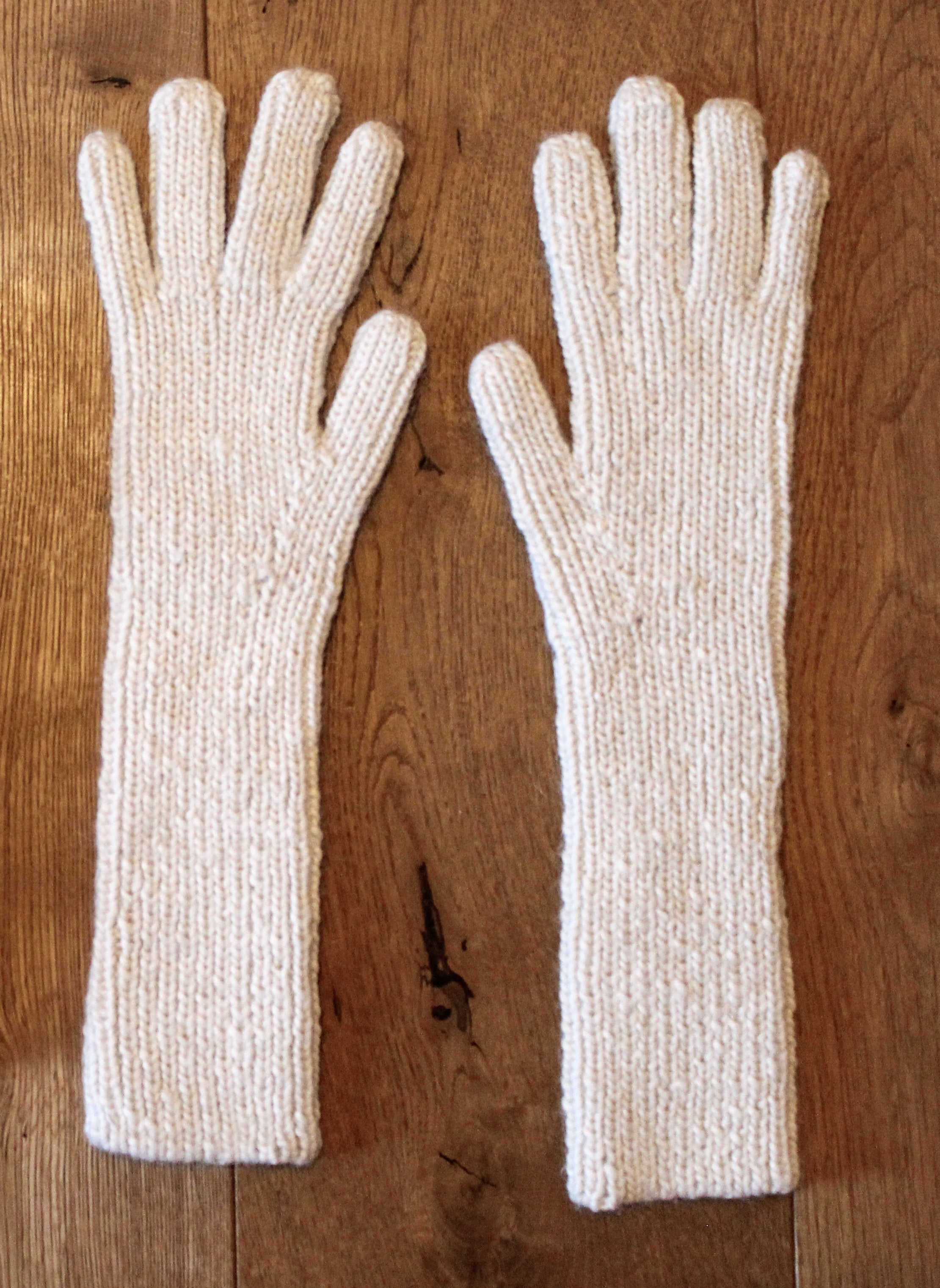 Hand-knit Gloves - long