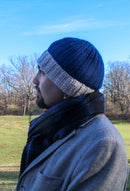 Hand-knit Ribbed Beanie